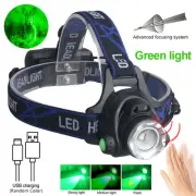 LED Headlamp Rechargeable Headlight Zoomable Head Torch Lamp Flashlight