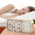 Creative Mirror Screen Alarm Clock LED Wireless Bluetooth Table Digital Clock