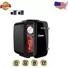 4L Mini Fridge for Skincare & Beverages - Compact, Dual Power Supply, Black