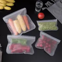 在飛比找ETMall東森購物網優惠-冰箱收納袋廚房食品密封保鮮袋冷凍儲物盒餃子蔬菜水果分裝袋封口