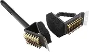 Barbecue Steel Wire Brush BBQ 2pcs Grill Brush Shovel for BBQ Grill Random Color