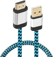 USB to HDMI Cable, Yeebline [Aluminum Shell, Nylon Braided] 0.5m USB 2.0 Male to HDMI Male Charger Cord Splitter Adapter Gold Plated