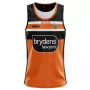 Wests Tigers Mens NRL Training Singlet Sizes S-5XL BNWT
