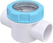 Check Valve, Water Hose Backflow Preventer, Pipe Check Valve, with Transparent Mirror Pipe, for Swimming Pool Filter ackflow Water Valve Prevents Backflow Prevention