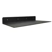 8"X16.5" Wall Mounted Metal Floating Shelf Heavy Duty Industrial Modern Black