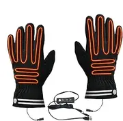 [Generic] Electric Heated Gloves | Heated Gloves with 3 Temperature Settings Warm Heating Gloves - Waterproof Winter Gloves Touchscreen Electric Thermal Gloves for Outdoor