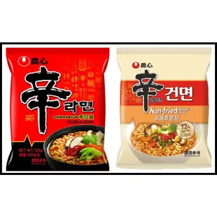 韓國農心 辛拉麵(辛拉面) 黑辛拉麵(牛骨湯頭口味) 黑辛拉麵(泡菜豆腐口味) 低卡非油炸辛拉麵