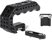 Nitze NATO Handle, Mini Camera Top Handle with NATO Rail and Cold Shoe Adapter, Quick Release NATO Clamp Top Handle for Camera Rigs (Lil Stinger Handle) - PA28M-AK