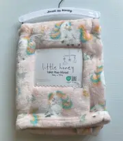 New Little Honey Velvet Plush Baby Blanket 30”x40” Super Soft