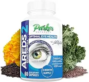 AREDS 2 Optimal Eye Health Eye Vitamin and Mineral Supplement by Parker Naturals. Packed with Vitamins C & E, Lutein, Zeaxanthin. Special NEI Tested Formula - 60 Day Supply
