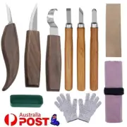 Wood Carving Tools Chisel Set Whittling Cutter Polishing Hand Woodworking Kit