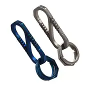 EDC Titanium Alloy Car Keychain Carabiner Key Chain Hanging Buckle Ring Portable
