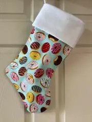 Mixed Doughnuts logo Christmas Stocking