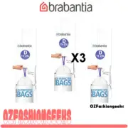 Brabantia PerfectFit Bags Bin Liners 15-20L 20pk X 3 Rolls Size D 06593 PI