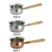 Saucepan with Wood Handle Saucepan with Long Wood Handle for Teahouse Home