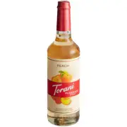 Torani Puremade Peach Flavoring Syrup 750 mL Glass Bottle 880602297