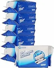 KMAKII Disposable Electrostatic Floor Mop Dry Sweeping Cloths Dry Mop For Floor Mopping and Cleaning Disposable Dusting Cloths Electrostatic Cloths Unscented 180 Counts