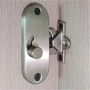 WEZCHUGHAOL 90° Sliding Barn Door Deadbolt Latch Sliding Door Lock 304 Stainless Steel Gate Latch Accessories for Bedroom Door Garage Garden