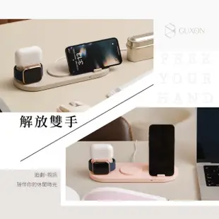 【DA】GUXON六合一無線充電座(iPhone / Airpods / Apple Watch 桌上型 充電盤 無線充電 Magsafe)