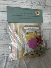 Junk Journal Fodder Kits Including Vintage Book Pages Ephemera Small Embellishes
