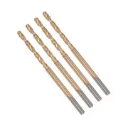 4pcs 2mm Twist Drill Bit 1.9" Jobber Drill Bit Titanium Plated