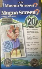 c Magna Screen Door Net Protector Hands Free Magnetic Mesh Bug Anti Mosquito