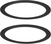 uxcell 2-Pack Goof Rings for 3 Inch Recessed Lights, 3" ID 3.8" OD Durable Steel Trim Ring Flush Mount Black Can Light Trim Ring Cover for Ceiling Can Downlights