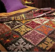 OAK & ACORN -- APPLIQUE & BLOCK VINTAGE QUILT PATTERN