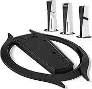 PlayVital Vertical Stand for ps5/Slim/Pro/Standard Console Disc & Digital, Space-Saving Holder Base Accessories for ps5/Pro/Slim with Anti-Slip Pads, Enhanced Stability - Black