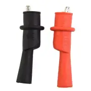 1Pair Wire Tips Test Clip Clamp Red+Black/For Multi-Meter Tester AC/DC 10A 1000V