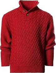 [Gioberti] Kids and Boys Mock Neck Pullover Knitted Sweater