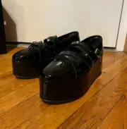 Noir Kei Ninomiya x Repetto Flat Ballet Platform Shoes, W/ box and dustbags