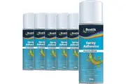 6x Bostik Multi-Purpose Adhesive Glue Spray Can 350G