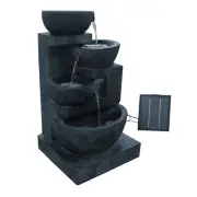 Gardeon Water Fountain Features Solar Outdoor Pond Bird Bath w/ Battery Indoor