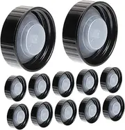 FRCOLOR 12Pcs Phenolic Screw Caps for Bottle Sealing Durable Airtight Lids for Wine Making Supplies Prevents Liquid Leakage Reusable Bottle Caps