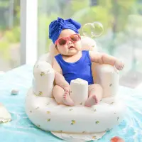 在飛比找Yahoo!奇摩拍賣優惠-Pvc 新生充氣嬰兒椅游泳池漂浮浴室浴椅地板座椅浮動沐浴游泳