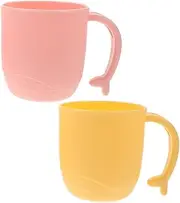 JOINPAYA 2pcs ' Cute Cups Milk Flask Small Cups for Cute Mugs Cups Animal Mug Dinosaur Drinks Cups Toothbrush Holder for Bathroom Water Bottle Pp