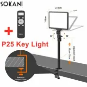 Sokani P25 Key Light Adjustable Stand Desktop LED Light Panel for Live Broadcast