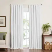 Elrene Home Fashions Harrow Solid Texture Blackout Window Curtain Panel, 52 x 108