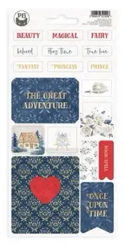 3 Pack Once Upon A Time Chipboard Stickers 4"X8"-#01 P13ONC34