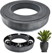 Omnia Plant Glider, Plant Stand with Wheels, Round Plant Holder, Heavy-Duty Pot Plant Trolley for Indoor and Outdoor Use - Charcoal, 30cm Width, 90kg Load Capacity, Single (1 in Pack)