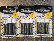 ChapStick Classic Original Lip Balm Tubes - 0.15 Oz (Pack of 3) x 3 Packs! = 9!