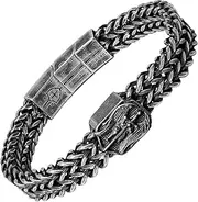 [Hero Company] Saint Michael Defend Us Bracelet - Helps Pair Veterans With A Service Dog Or Shelter Dog, Adjustable (7 1/2” -8 1/2”), Stainless Steel, no gemstone