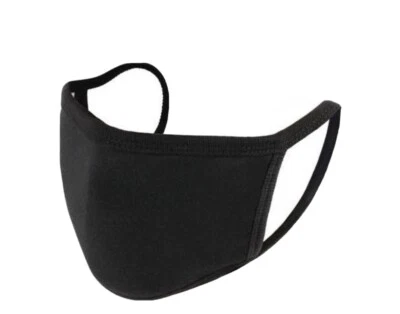 5 PACKBlack Adult Face Mask with Filters Pocket and 10 PM2.5 Filters