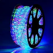 50 Meters Party Christmas Lights 1800 LEDs Wedding LED Rope Light Waterproof Single Length 50M with 8 Functions (Multi-Colored)