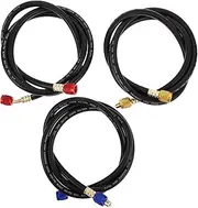 PAMINGONO Conditioner Repair Kit Pcs Charging Hoses Manifold Gauge Hose for Safety Valves and Gauges