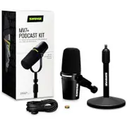 Shure Motiv MV7+ Podcast Microphone with Stand - Black