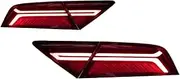 Taillight Assemblies Modified With LED Flowing Light Turning Rear Tail Lamp A7 Auto Accessories，Compatible With Audi A7 2012-2018(American standard)