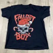 Fallout Boy Christmas Skull BLACK T-shirt Men Cotton All Size S-4XL ZL493