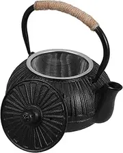 iplusmile Teapot Set Cast Iron Kettle Japanese Tea Pot Infuser Tea Brewing Kettle 600ml